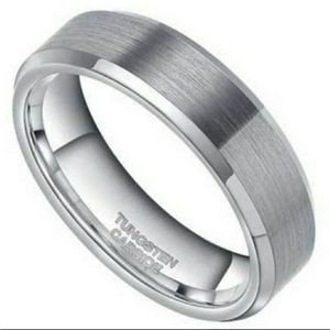 Tungsten Carbide Ring with I Love You Inscribed New 10.5